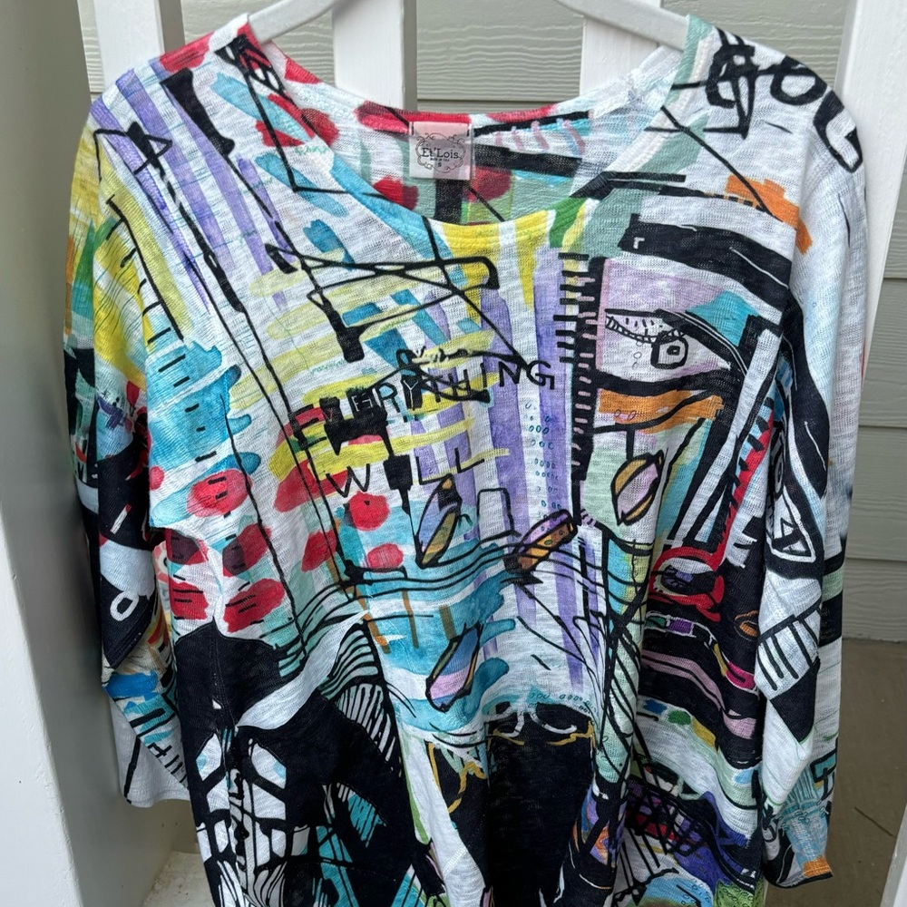 Multicolor Light Crew Sweater